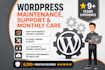 provide wordpress maintenance, support and monthly care