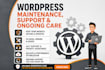 provide wordpress maintenance, support and monthly care
