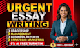 do urgent essay writing as an essay writer