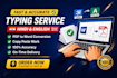 do hindi and english typing work