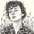 create linocut portrait illustration