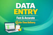 do fast and accurate data entry, copy paste , typing work