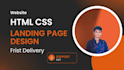 html css website responsive web landing page  customize page