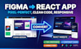 convert figma to a react or nextjs website