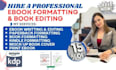 do ebook design, ebook formatting and layout design, PDF design