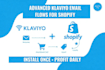 set up custom klaviyo email  flows