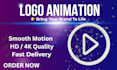 minimalistic 3d logo animation for your brand