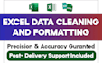 do excel data cleaning, formatting and sorting