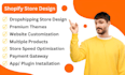 make elegant shopify website and build ecommerce website shopify