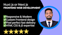 frontend website using nuxt js, tailwind css, and vercel deployment