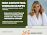 write high converting webinar script, presentation script, presentation slides
