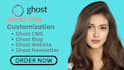 do ghost cms ghost website ghost blog ghost newsletter
