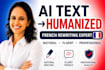 humanize your ai text in french