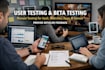 user test beta test manual test saas website app game and provide feedback