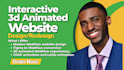 build a modern interactive 3d animated webflow website