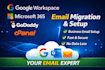 migrate cpanel email to google workspace or microsoft 365 without data loss