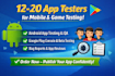 provide 12 tester 20 app testers on google play console mobile app beta testing
