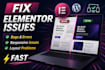 fix elementor issues, bugs, responsive and layout problems fast