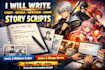 write comic script webtoon manga anime graphic novel story script panel