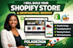 create shopify store, shopify website development, shopify dropshipping store