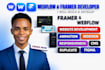 design framer website webflow developer duplicate divi website hostinger website