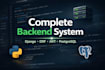 build a complete django backend system