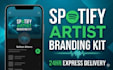 design professional spotify artist banner and profile logo
