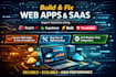 build fix web apps, saas with replit ai, supabase  bolt new, thinkable, base44