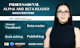 romance beta reader, beta reader fantasy, alpha and beta read, fiction beta read