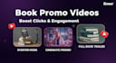create a cinematic 3d book videos and trailer