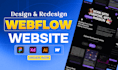 do webflow website design, webflow developer and webflow website development