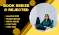 fix rejected  cover or resize amazon rejected book error uploading, typesetting