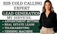 do b2b real estate cold calling, lead generation and appointment settings