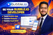 be your bubble io developer, build bubble app, bubble website, bubble saas mvp