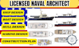 create 3d boat design, ship retrofit and conversion design drawings