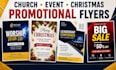 design church flyer, event flyer, christmas flyer and promotional flyer