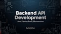 build rest apis and backend services in java, spring boot