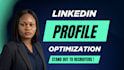optimize your linkedin profile and align it with your resume