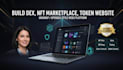 create crypto token nft mint website dex and defi staking platform
