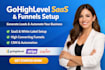 setup gohighlevel saas snapshot gohighlevel whitelabelling saas ghl sales funnel