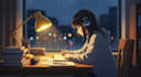 create authentic lofi animation video girl lofi loop animation animated