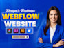 design or redesign webflow website, figma to webflow, webflow expert