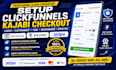 setup clickfunnels kajabi checkout stripe flutterwave visa mastercard apple pay