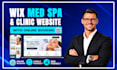 design a wix med spa and aesthetic clinic website with booking