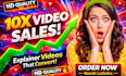 create saas explainer demo videos futuristic ai product videos