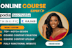 setup online course website, kajabi website, podia, thinkific website