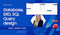 design your database, erd, and write sql queries