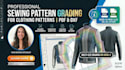 create professional sewing pattern grading for clothing patterns in pdf dxf