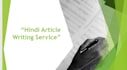 write hindi articles for you