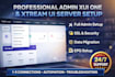 install admin xui one server, xtream ui server, epg setup, SSL, automation